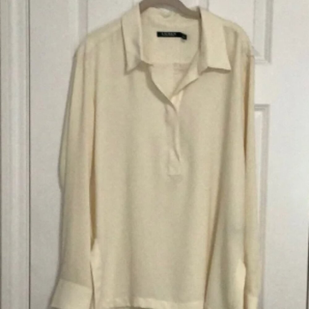 Ralph Lauren Ivory Tunic Sz XL